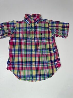 Ralph Lauren polo plaid button down 2T